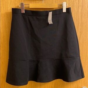 NEW Ann Taylor LOFT Black A-Line Skirt Women’s Size Medium New With Tags Stretch